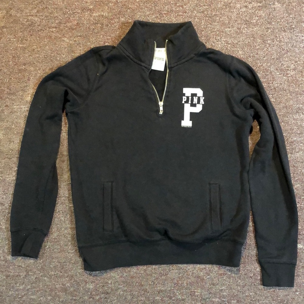 Vs pink quarter zip xs